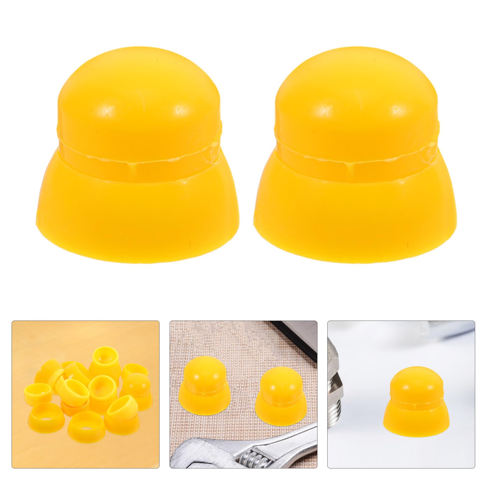 QianShi 30 tappi per dadi per parco giochi, attrezzature per parchi giochi, dadi in plastica, tappi per bulloni per esterni, accessori di ricambio, accessori per scivoli, parti di ricambio (giallo)