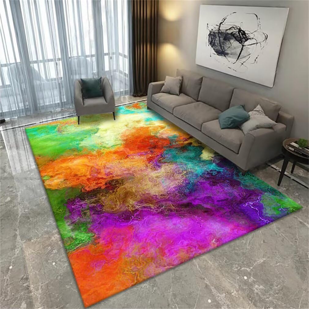 Tapis éveil bébé 50x70 Art déco coloré et moderne pour salon