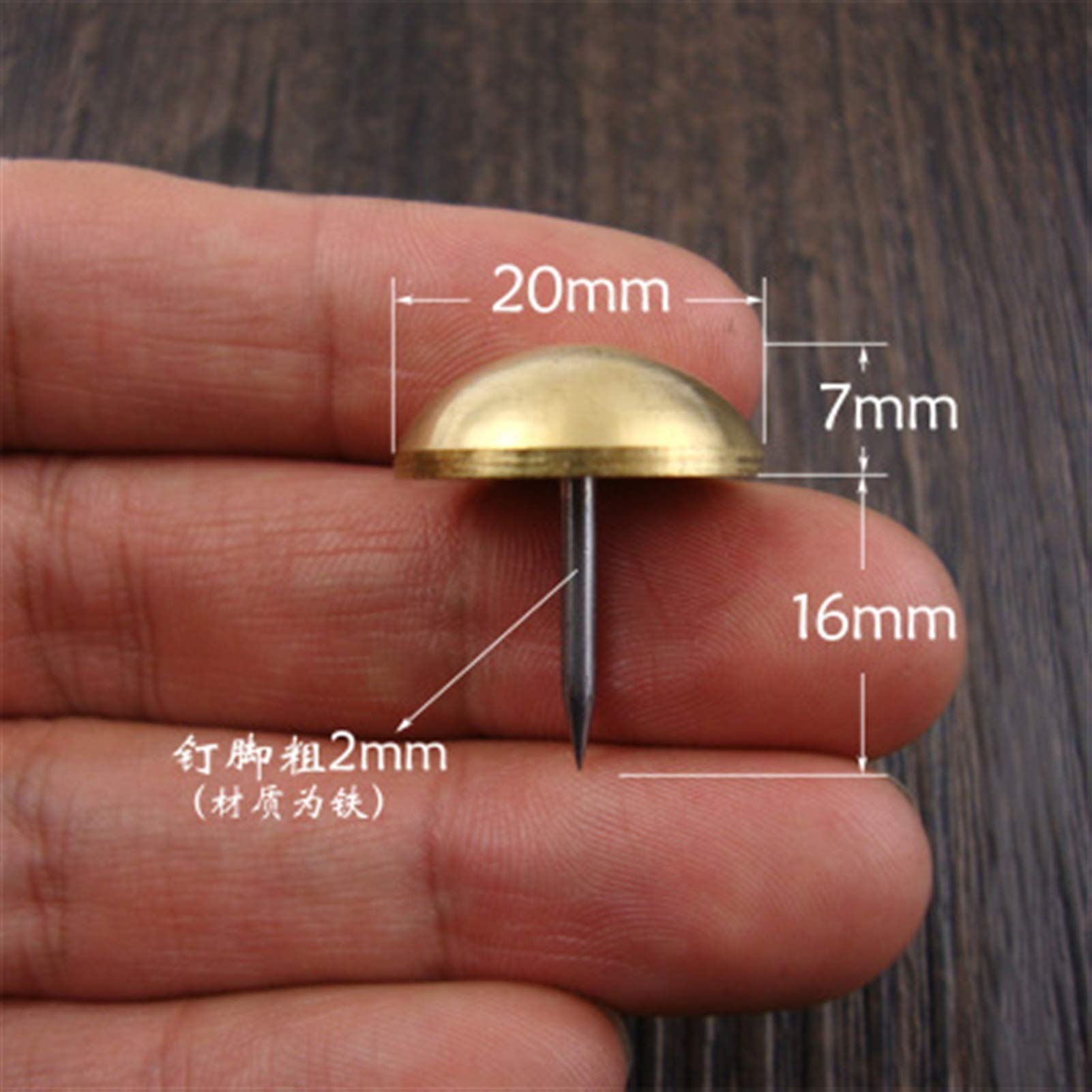 Chincheta de pared 5 piezas de chinchetas for muebles antiguos Clavos for puertas Clavos decorativos de latón Muebles Joyeros Sofá Muebles decorativos Hardware Sujetadores habituales y prácticos (Colo