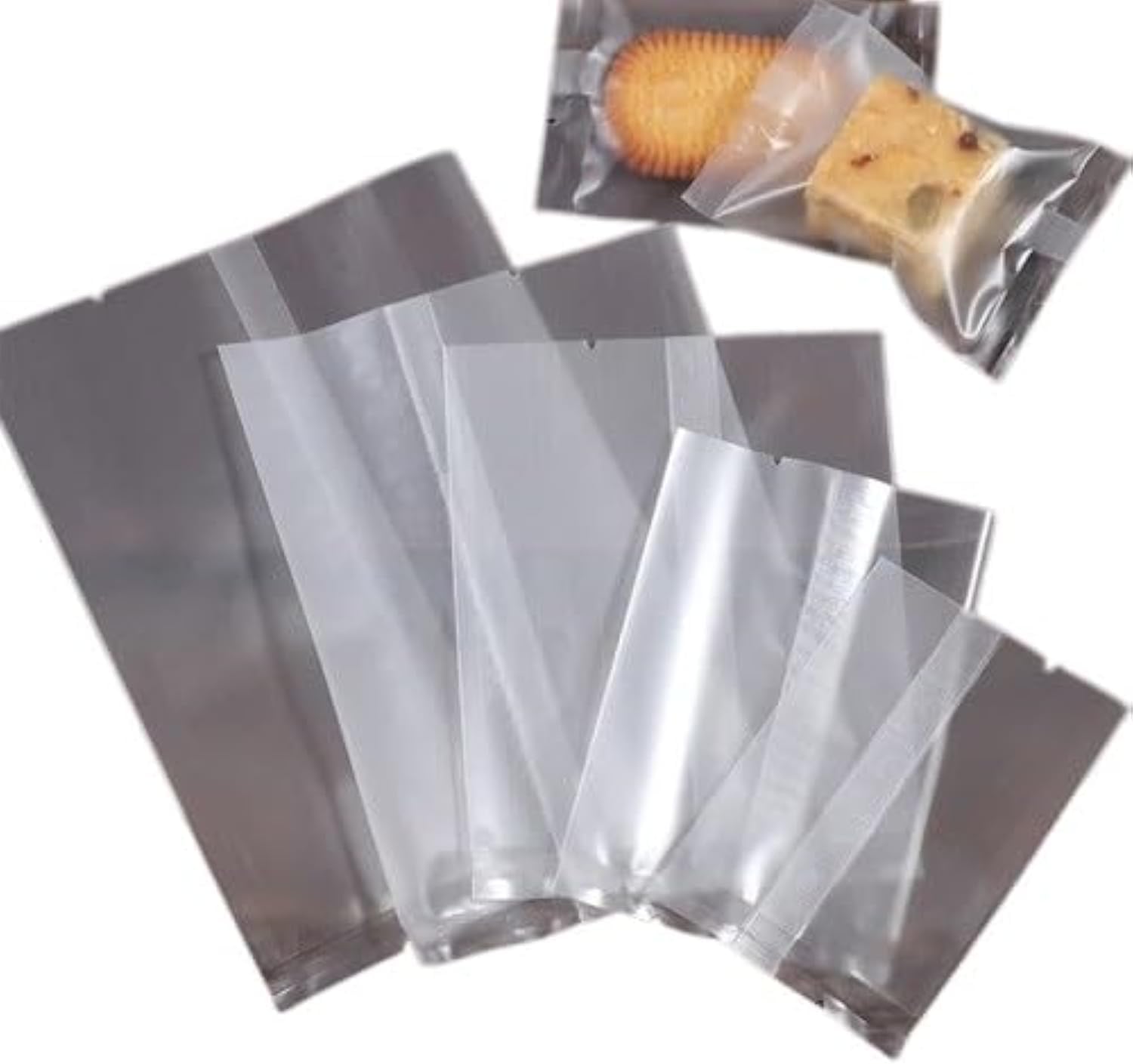 Matte Cookie Bags, 100 Pcs Frosted, Heat Seal Cellophane Bags and not Self Adhesive, Food Bag,Favors, Products (Matte 4.3x5.9'')