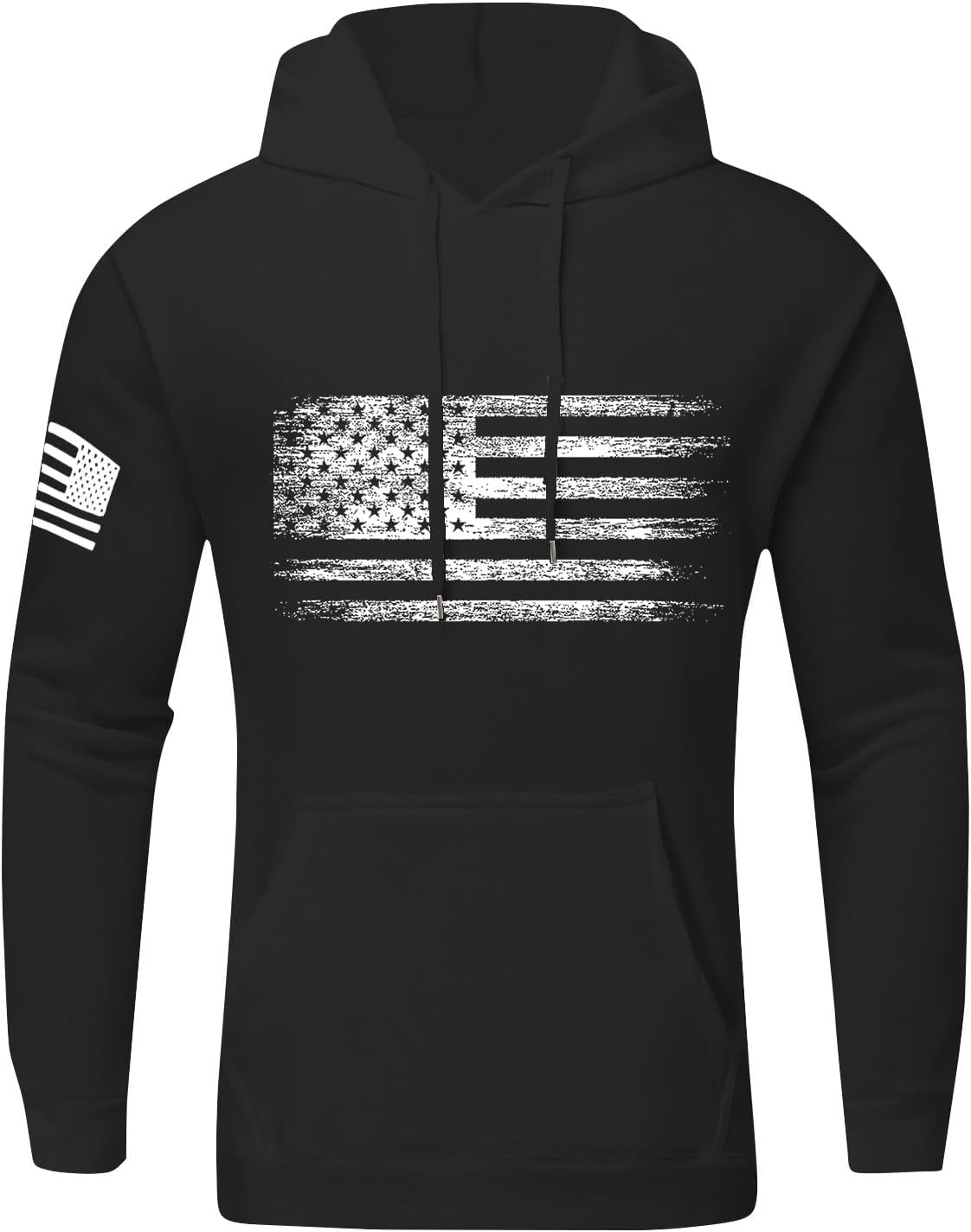 Ymosrh Men's Patriotic Hoodies USA Flag Print Hoodie Unisex Hooded Sweatshirt Pullover Casual Fashion Hoodies, M-6XL - Image 2