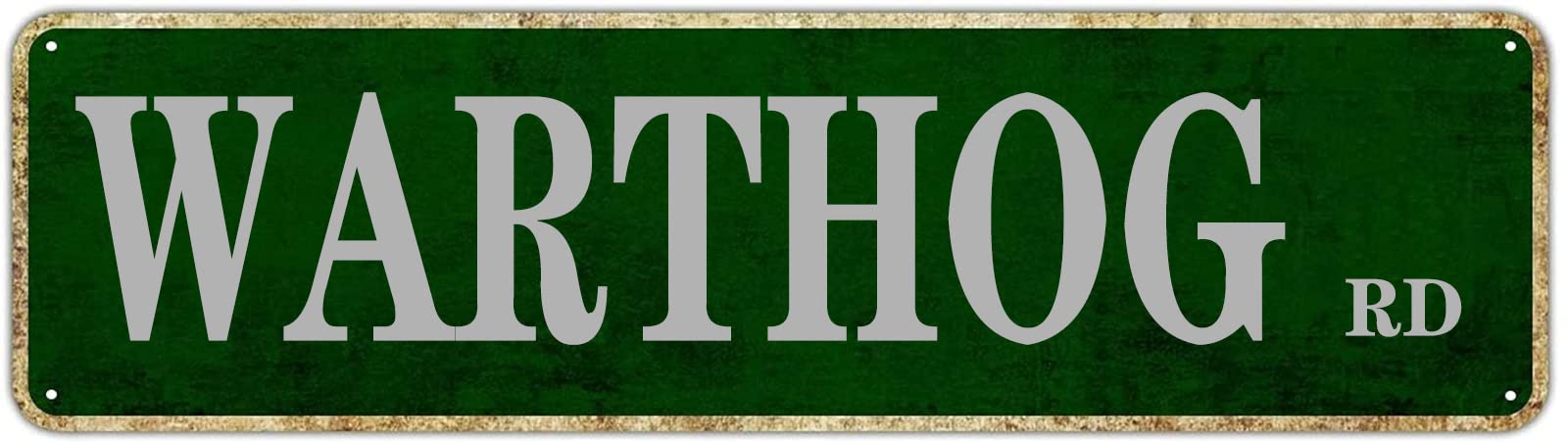 Warthog Road Retro Tin Signs Aluminum Metal Sign Quotes Home Kitchen Pub Club Wall Yard Outdoor Porch Decor 4x16 Inch