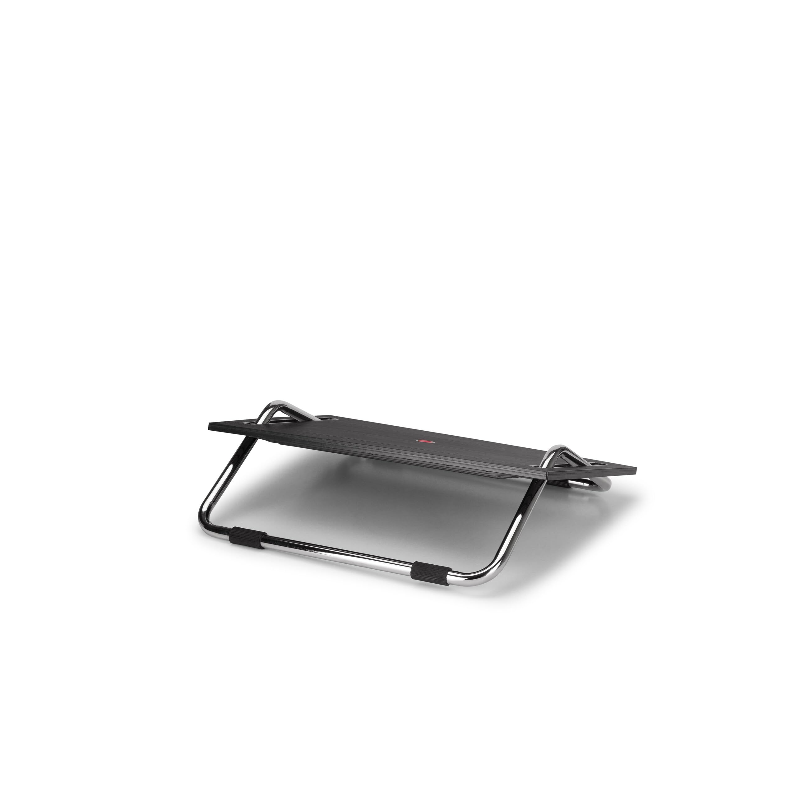 hjh OFFICE 830017 Reposapiés con inclinación Regulable PODI III Apoyapiés de Oficina ergonómico, Soporte para pies, Negro