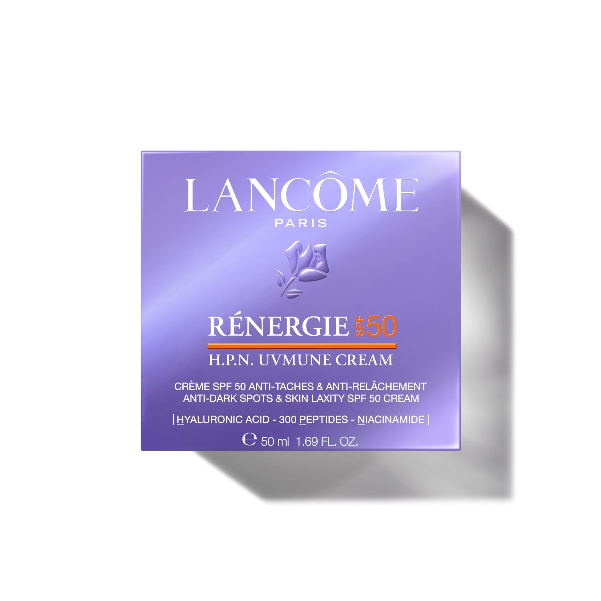 Lancôme Rénergie SPF50 H.P.N. UVMUNE Cream, regenerierende Gesichtscreme | Mit Hyaluronsäure, Peptiden & Niacinamid, straffende Tagespflege, Vorbeugung von dunklen Flecken und Falten, mit Sonnenschutz