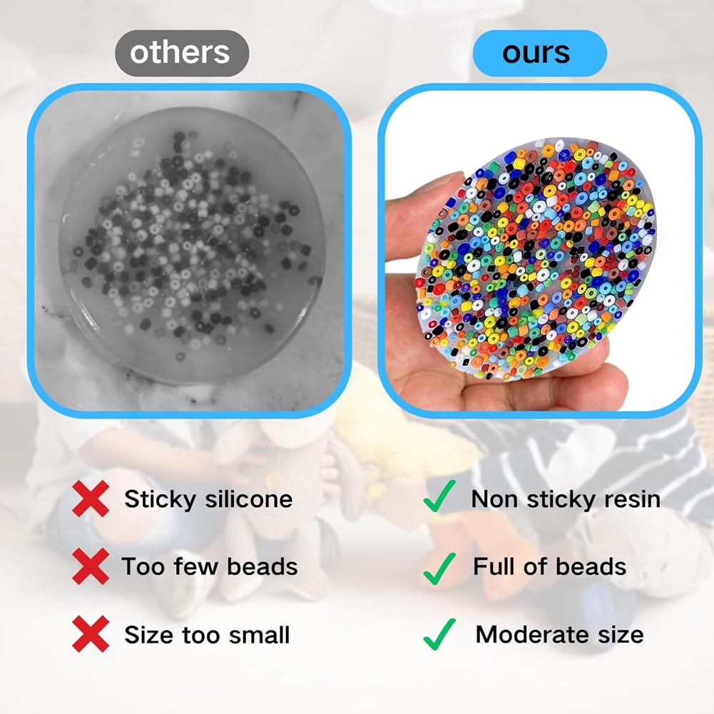 Skin Picking Fidget Toys, 4 Stück Silikon Spielzeug - Fünfzackiger Stern, Herzförmig, Rund, Rechteckig - Haut Picking Relief Toy für ADHD OCD