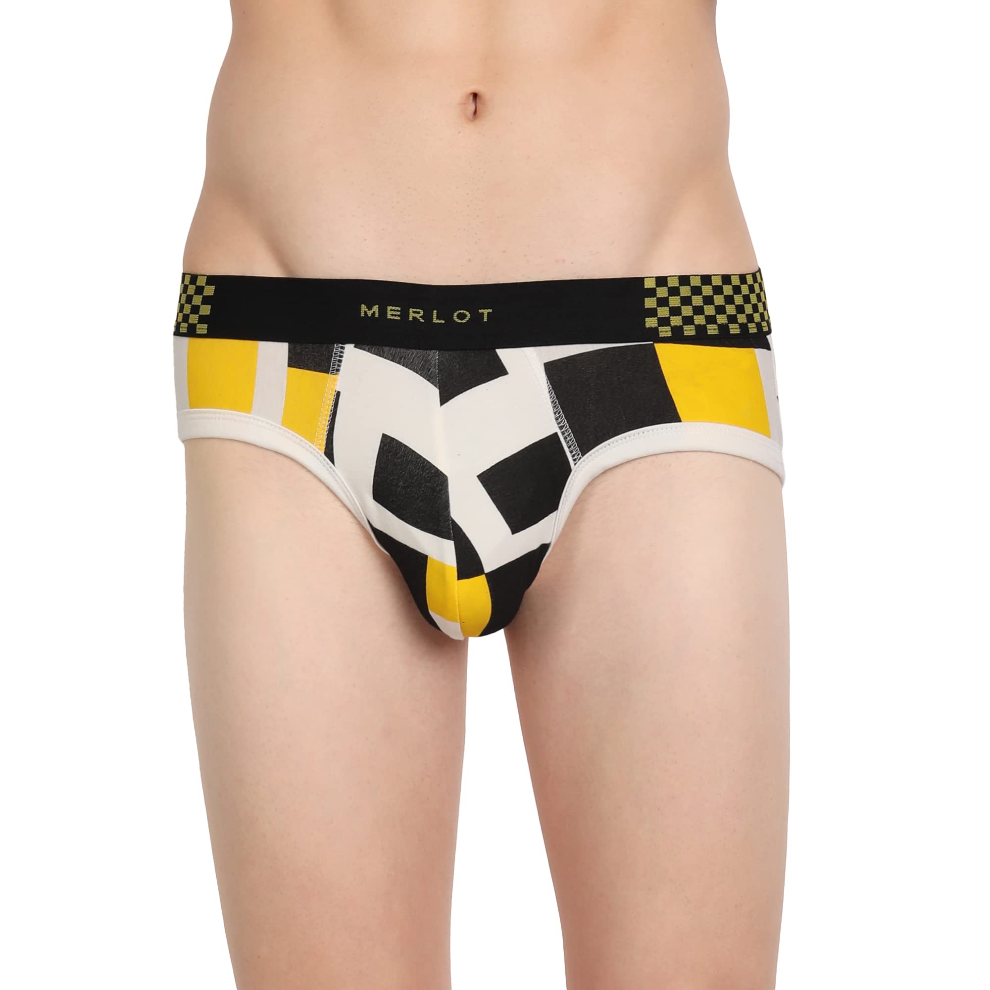 Printed Bamboo Cotton Underwear Briefs for Men | Sweat-Absorbing, Anti-Bacterial, Breathable Fabric | 4-Way Stretch, Ultrasoft Waistband for All-Day Comfort-image-2