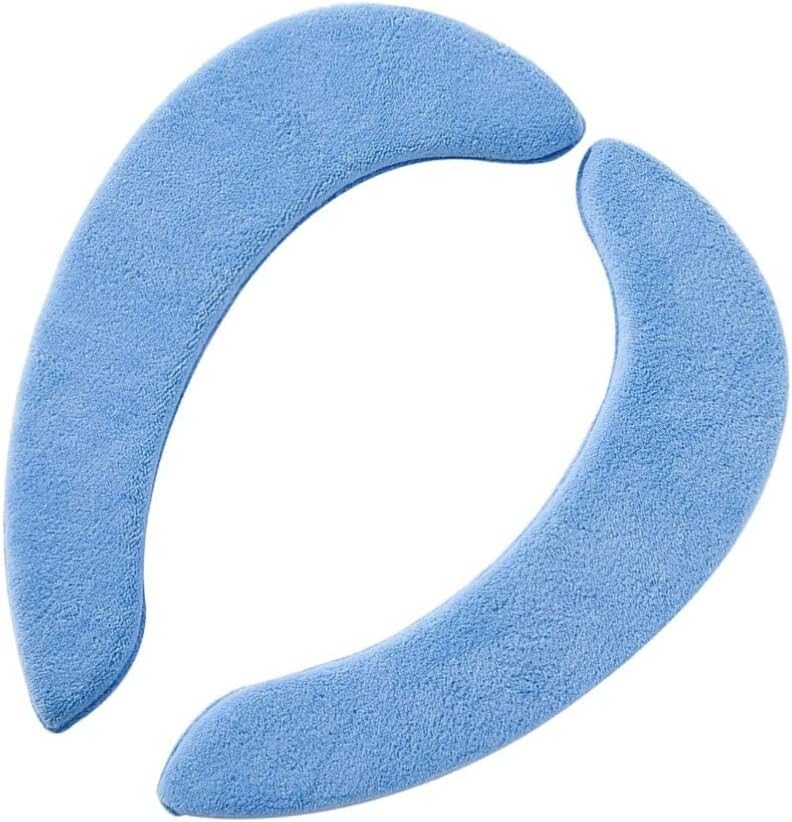 OSALADI Toilet Seat Cushion Pad Self-Adhesive Fleece Toilet Seat Cover Washable Sticky Lid Cover for Bathroom Warm Comfort for Cold Seats 15.74 X 6.69 X 0.78 in 1 Pair