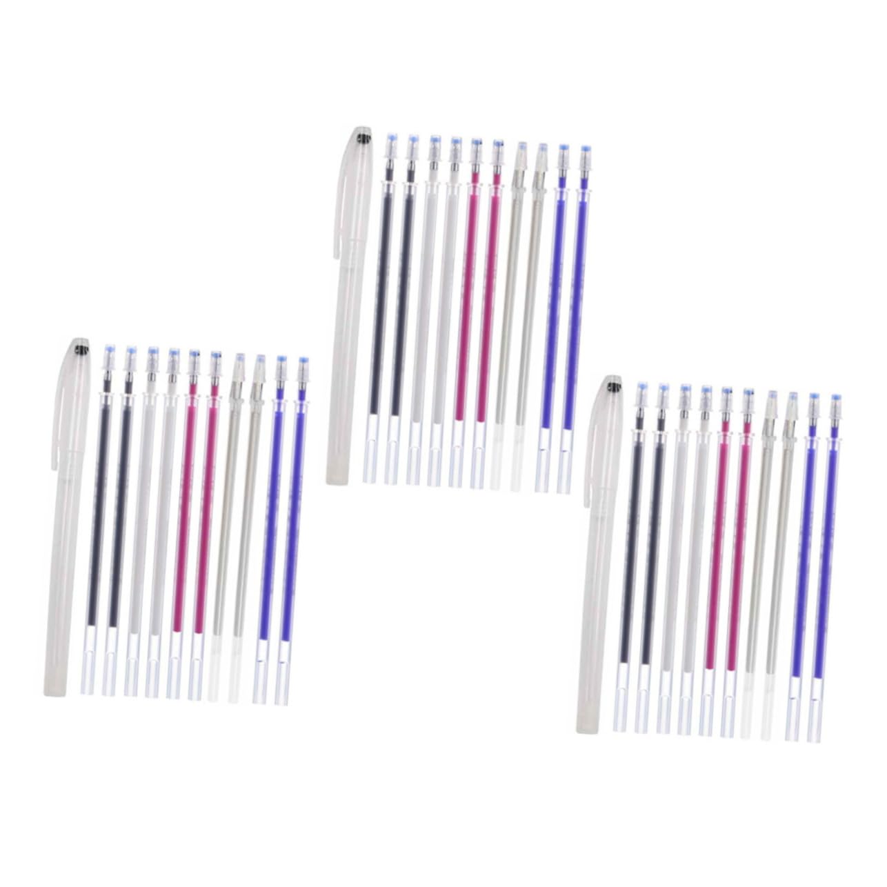 TEHAUX 9sets per Tessuti Cancellabili Ad Temperatura Penne da Cucito e Quilting Lavabile per Marcature Precise su Stoffa e Progetti DIY