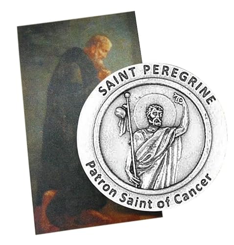 Westmon Works St Peregrine Cancer Healing Saint Set with Prayer