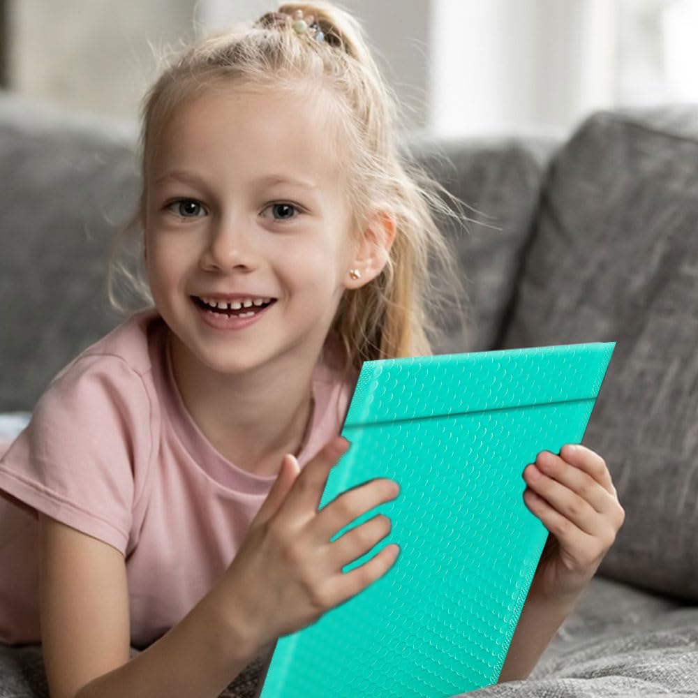 Koja 5 X 8.6” Padded Bubble Mailers. Quality Mailing and Shipping Envelopes and Bags with 5 X 7" Usable Size. Extra-thick Padding. Fast and Easy Self-seal Envelope 50-Pack. (Green) - Image 7