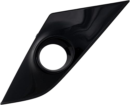 Evan Fischer Fog Light Trim Compatible with 2019-2022 Mazda CX-3 Black Front, Passenger Side MA1039157