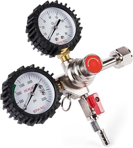 Miniatura 8 de SPARC Gen2 Regulador de CO2 Premium para Kegerator - Regulador de barril C02 para cerveza, refrescos, barras, kombucha con válvula de alivio de