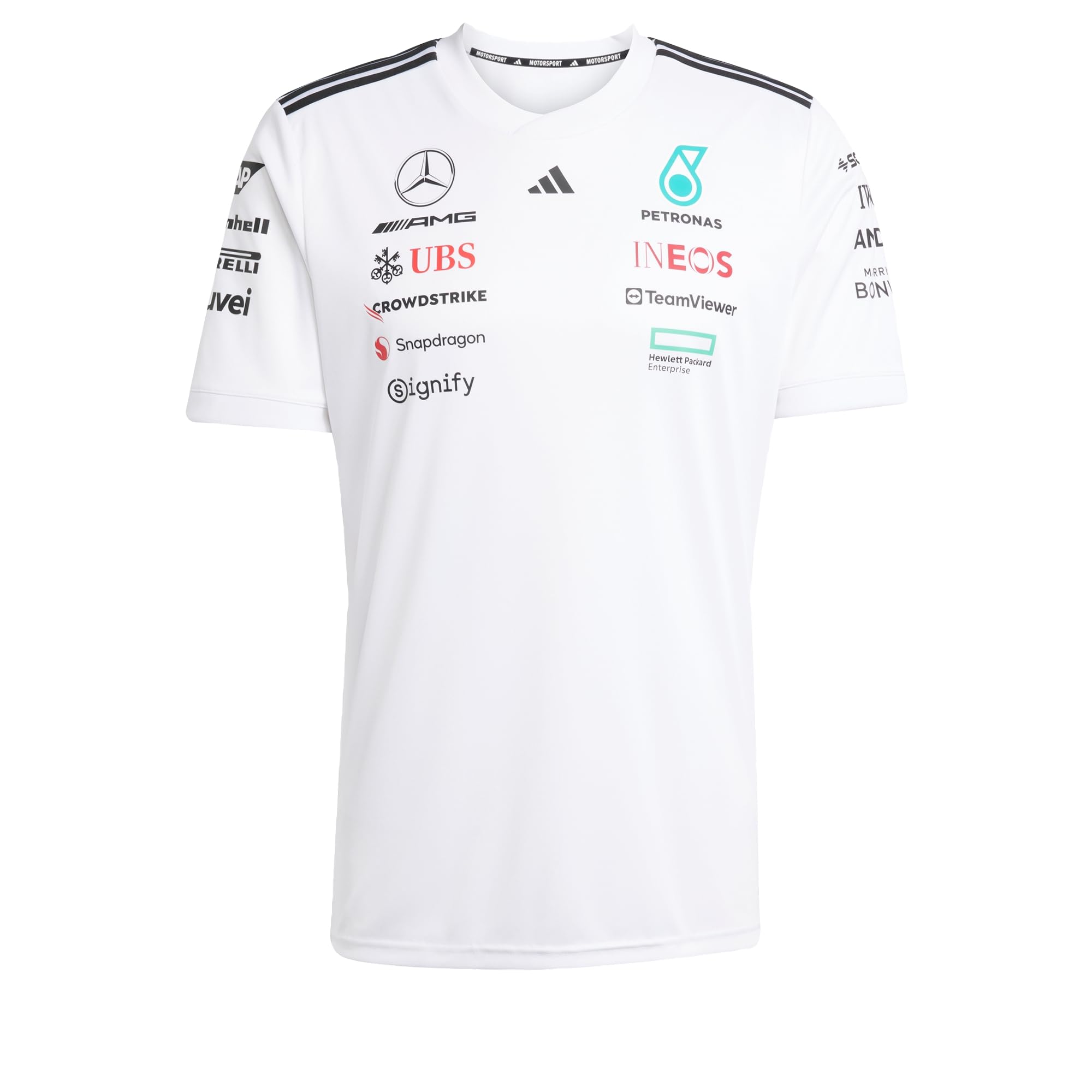 adidas Men Mercedes - Amg Petronas Formula One Team Driver Jersey L White