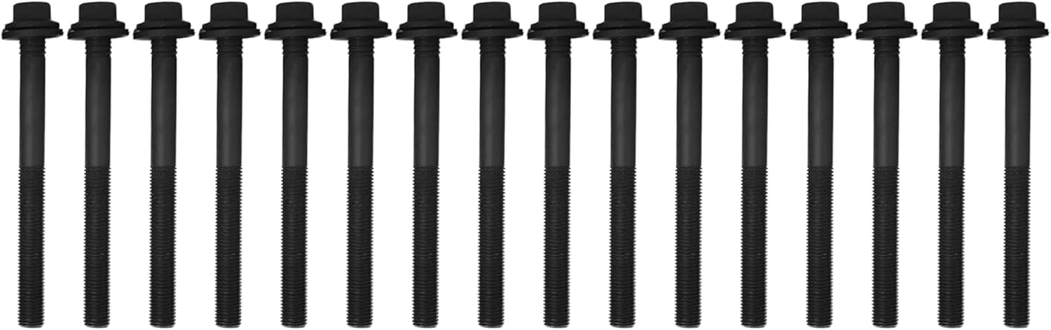 Set of 16 Cylinder Head Bolts ES72467 Compatible with Chrysler Town Country Voyager for Dodge Avenger Challenger Charger for Jeep Cherokee Wrangler