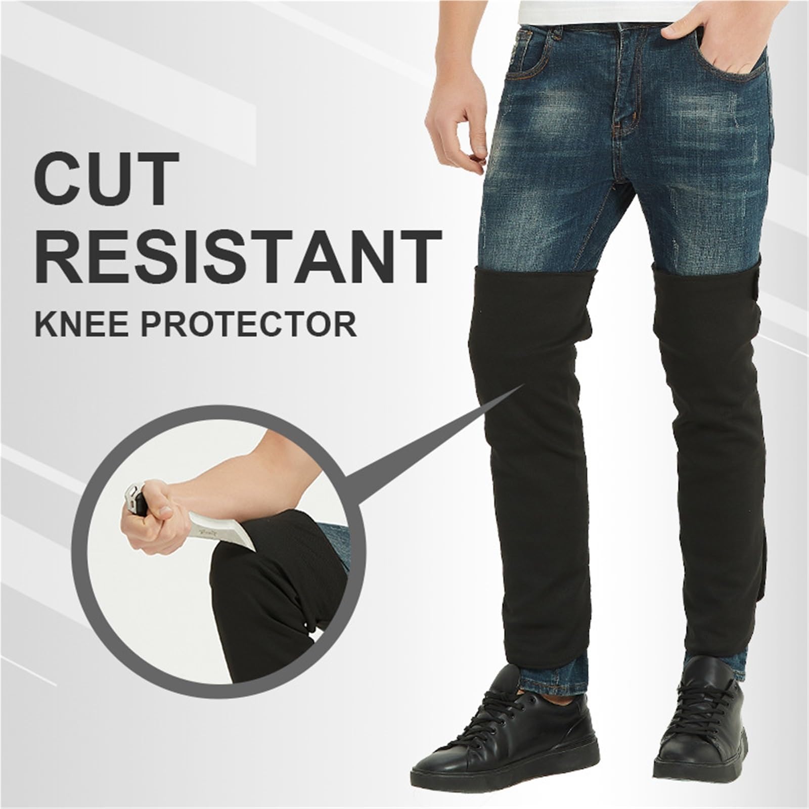 Protector de piernas Anti-puñaladas for Exteriores, Rodilleras, Calentadores, Polainas Anti-mordeduras, for Hombre y Mujer