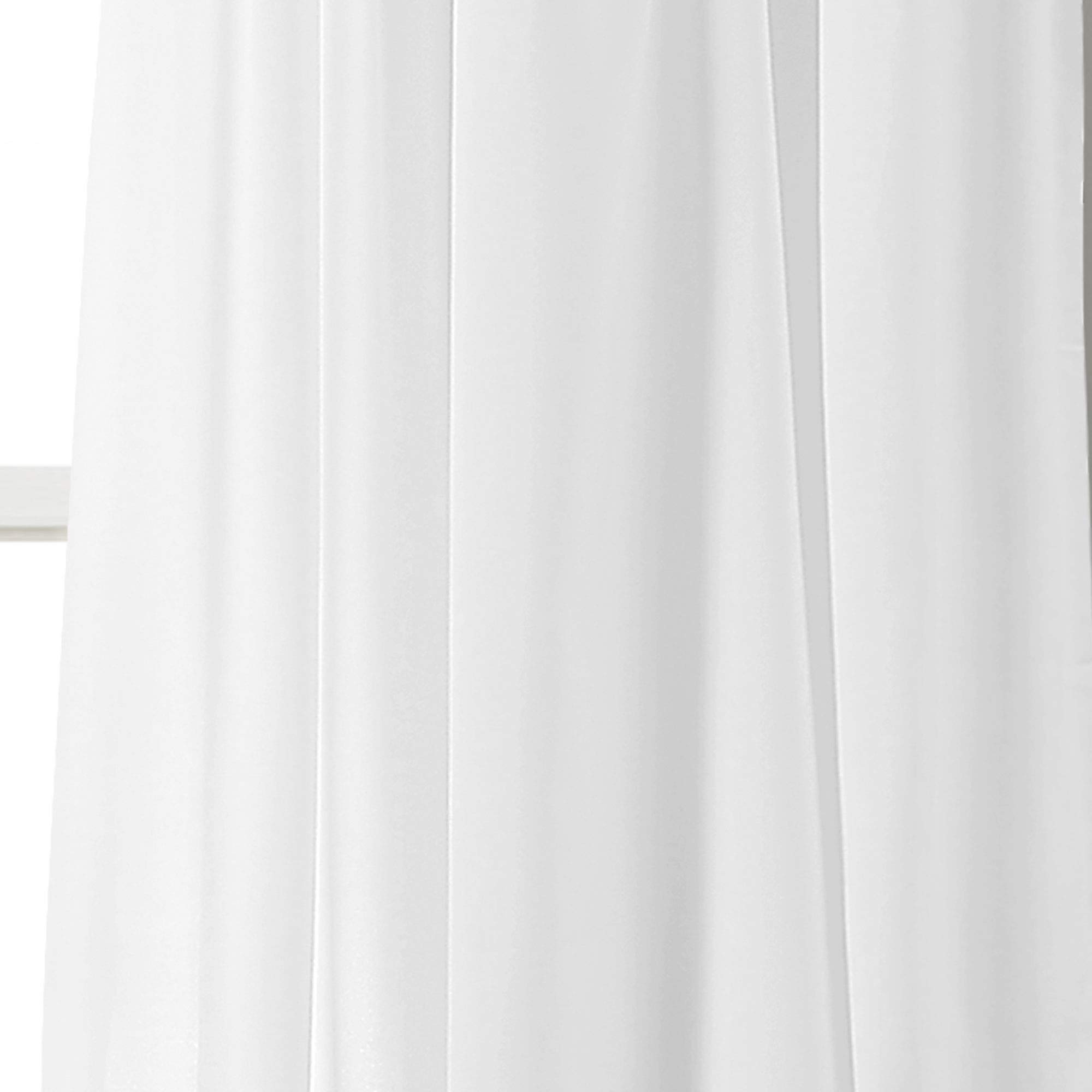 Lush Decor Lydia Vorhänge, Rüschen, Fensterpaneel-Set, für Wohnzimmer, Esszimmer, Schlafzimmer, 213,4 x 101,6 cm, Weiß