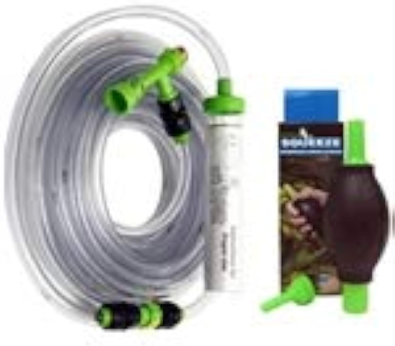 25 ft. No Spill Clean & Fill and Squeeze Stressless Siphon Starter Bundle