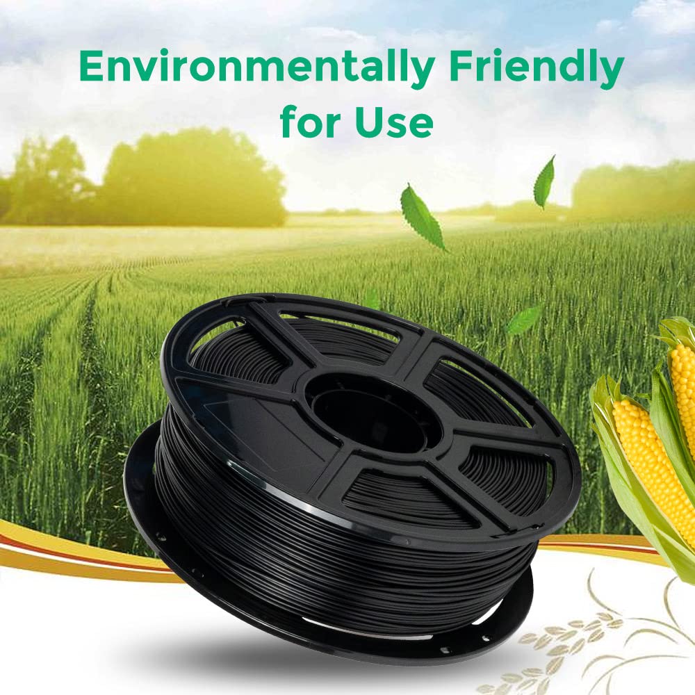 FLASHFORGE ABS PRO Filament pour imprimante 3D, filaments résistants à la chaleur, bobine de 1kg (2.2lbs), précision dimensionnelle +/- 0.02 mm, consommables ABS solides et durables (Noir)