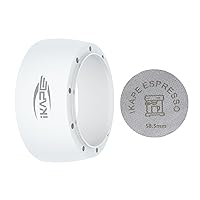 Vista 12 de IKAPE Juego de Embudo Dosificador Magnético, Anillo Dosificador de Espresso de 53MM y Filtro de Taza Compatible con Portafiltro Delonghi de 54MM Sin