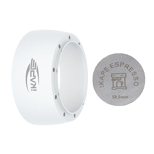 Miniatura 12 de IKAPE Juego de Embudo Dosificador Magnético, Anillo Dosificador de Espresso de 53MM y Filtro de Taza Compatible con Portafiltro Delonghi de 54MM Sin