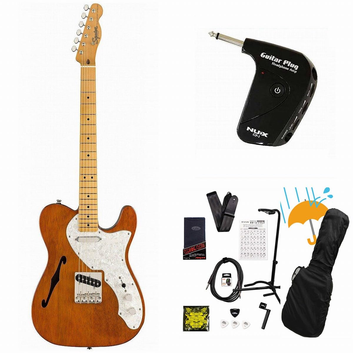Amazon | Squier/Classic Vibe 60s Telecaster Thinline Maple FB