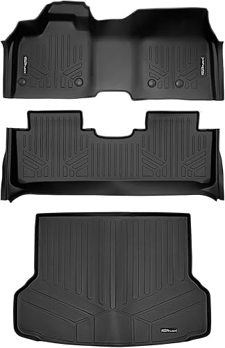Miniatura 13 de SMARTLINER Alfombrillas de piso de ajuste personalizado de segunda fila compatibles con Nissan Frontier 2022-2025 4-Negro -,Nissan Ariya 2023 -