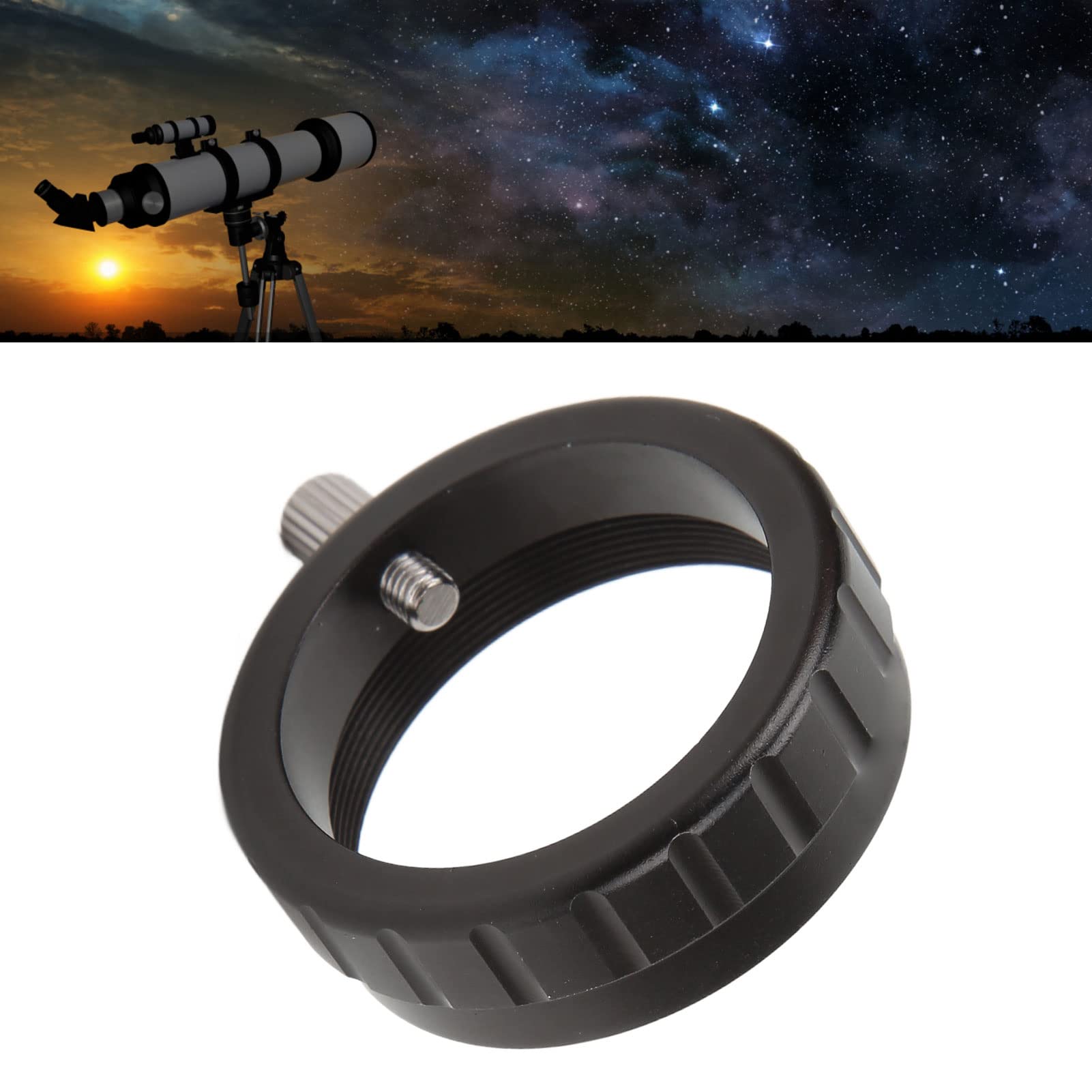 ADATTATORE MICROSCOPIO TELESCOPICO T2 M42 costruzione in metallo