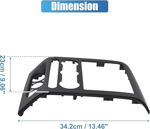 Miniatura 4 de uxcell Cubierta del panel central del tablero delantero para Ford F-150 2004 2005 2006 2007 2008 No.68414-ED50C Cubierta del panel de tablero