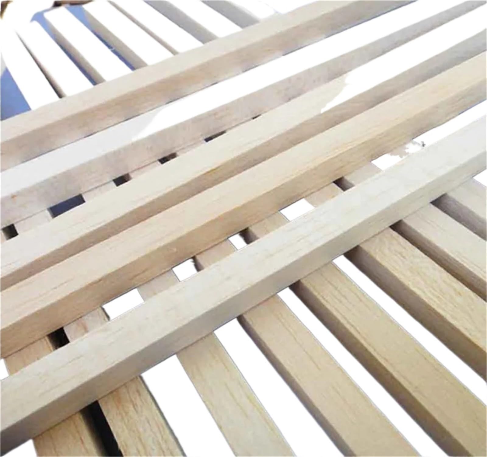 Batonnet En Bois Bâtons En Bois De Balsa, Barre Carrée De 2 À 20mm, 250mm De Long for La Construction De Modèles(250X20X20mm 20pcs)