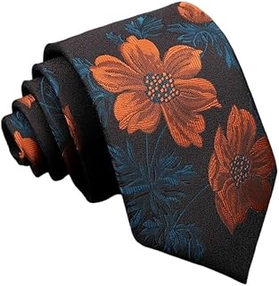 Corbata floral para hombre, diseño de plumas, color rojo, azul, verde, para ocio, negocios, uso diario, boda, fiesta, corbata