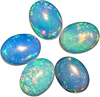 Vista 7 de Ópalo etíope en cabujón, cristal de curación de piedra preciosa, joyería de manualidades DIY, piedra natal de octubre, suministros sueltos, regalos