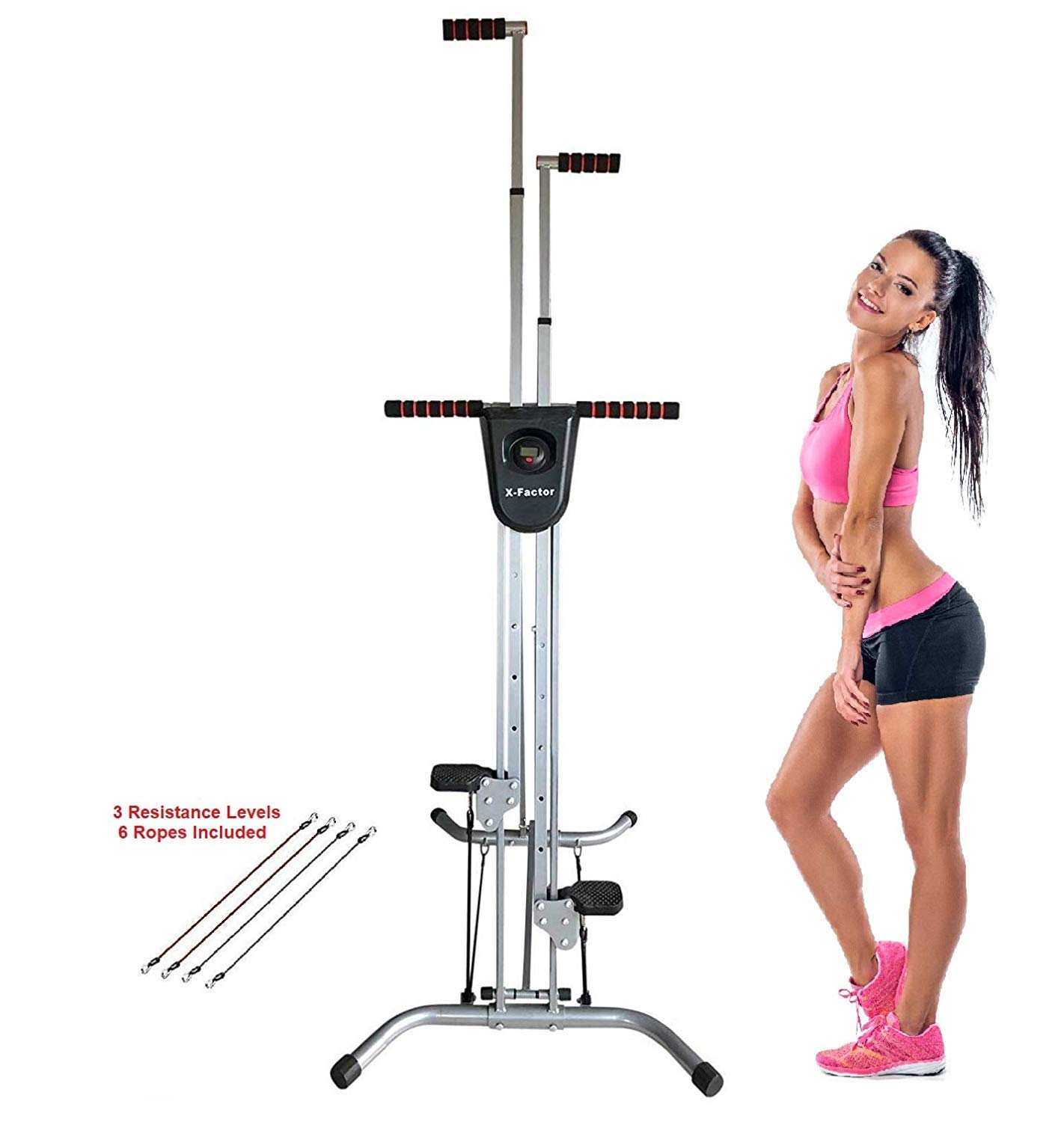 Vertical Climber Stepper Climbing Stairs Exercise With