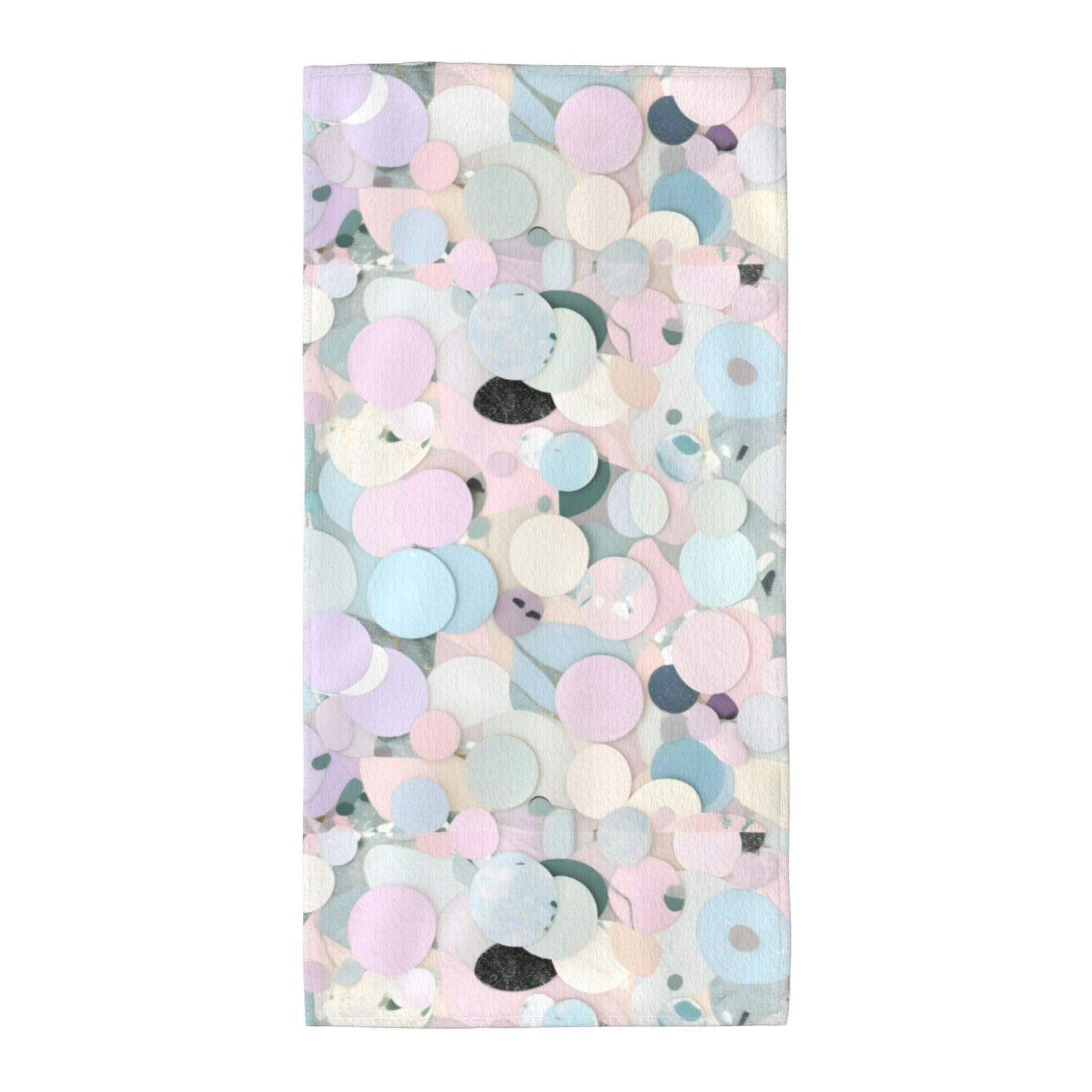 Cbaaghh Terrazzo Marble Pastel Print Towel, Towels Thick Face Towels Fast Drying Washcloth For Bath, Spa, Gym