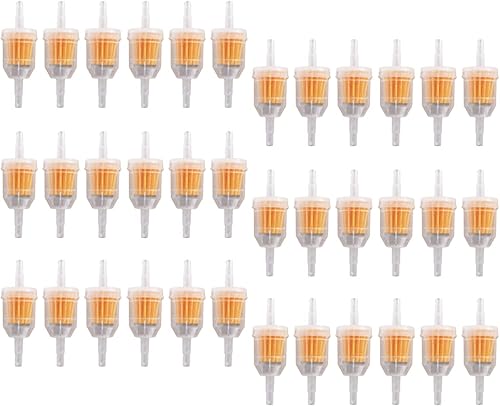 Paquete de 36 filtros universales de combustible en línea de 14 x 516 pulgadas de repuesto para John Deere, repuesto para Kohler 25 050 22-S,