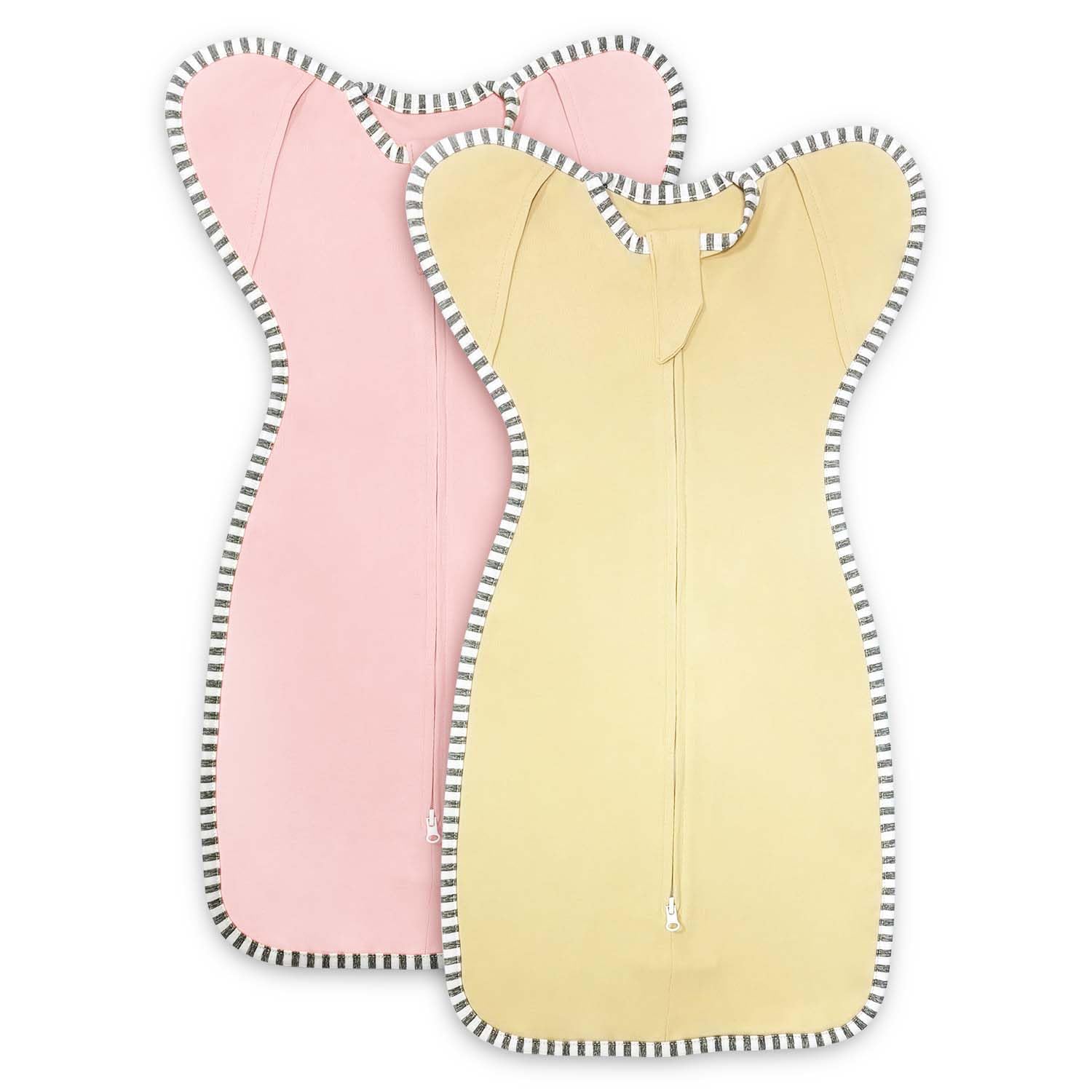 Newborn Swaddle 0-3 Months Sleep Sack Transition Swaddle 0-3 Months Arms up Swaddles with 2-Way Zipper Arms In/Out 100% Cotton 0.8 Tog Baby Swaddles