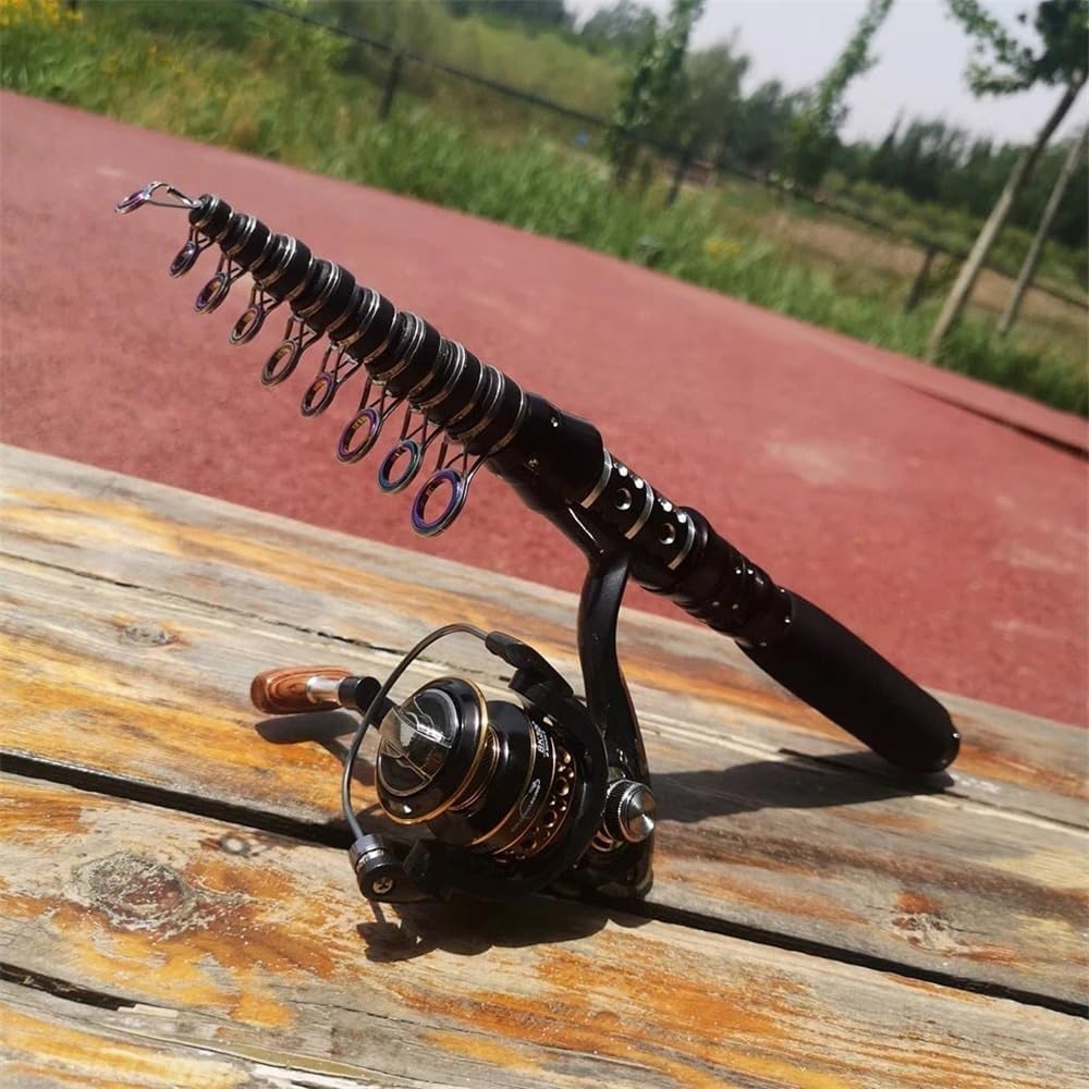 Fishing Rod Fishing Rod Combos Portable Carbon Telescopic Rod and Reels Vara de Pesca COM molinete fishing tackle