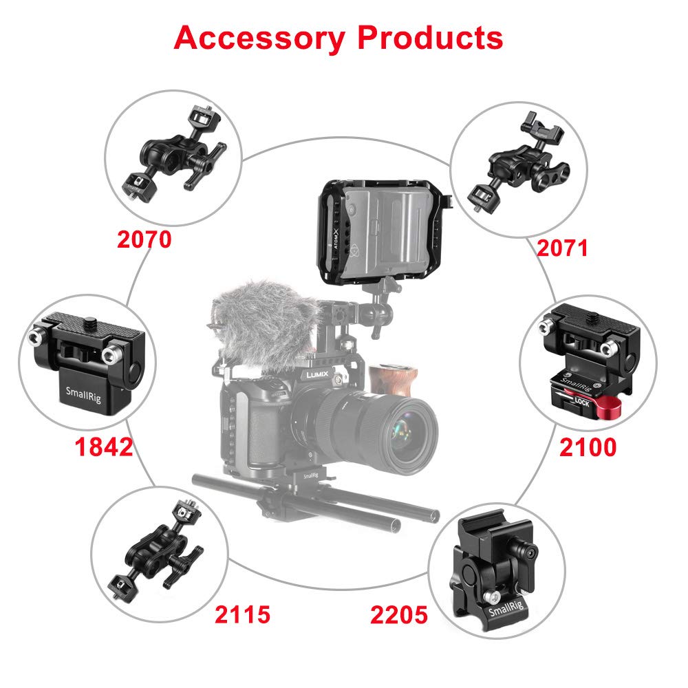SMALLRIG 5 Pouces Cage pour Atomos Shinobi - 2305