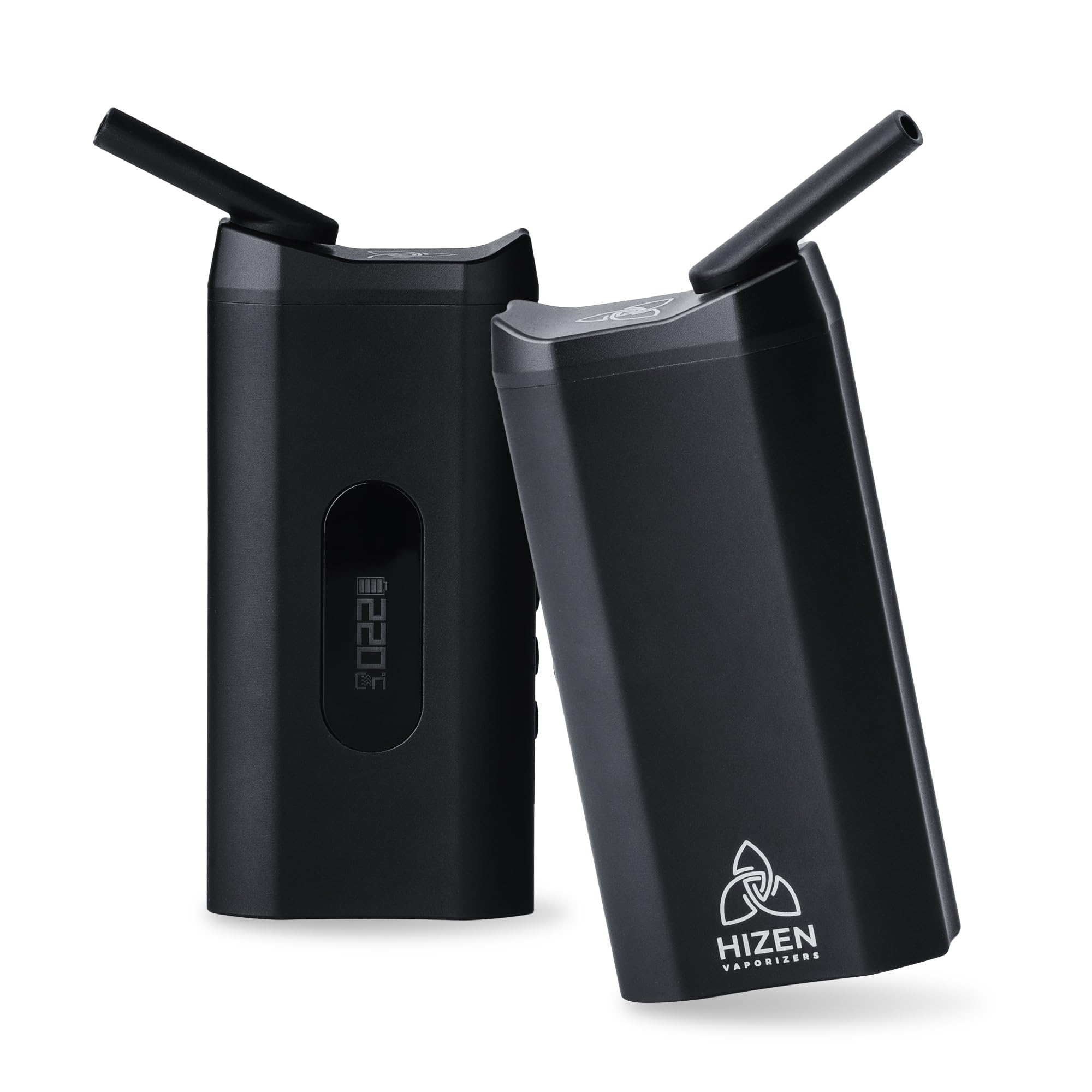 HIZEN Nanu Kräuter Vaporizer | Premium Verdampfer für Kräuter | Hochleistungs Konvektionstechnologie | 3600 mAh Akku austauschbar | Isolierter Luftstrom | Endless Timer | Schwarz