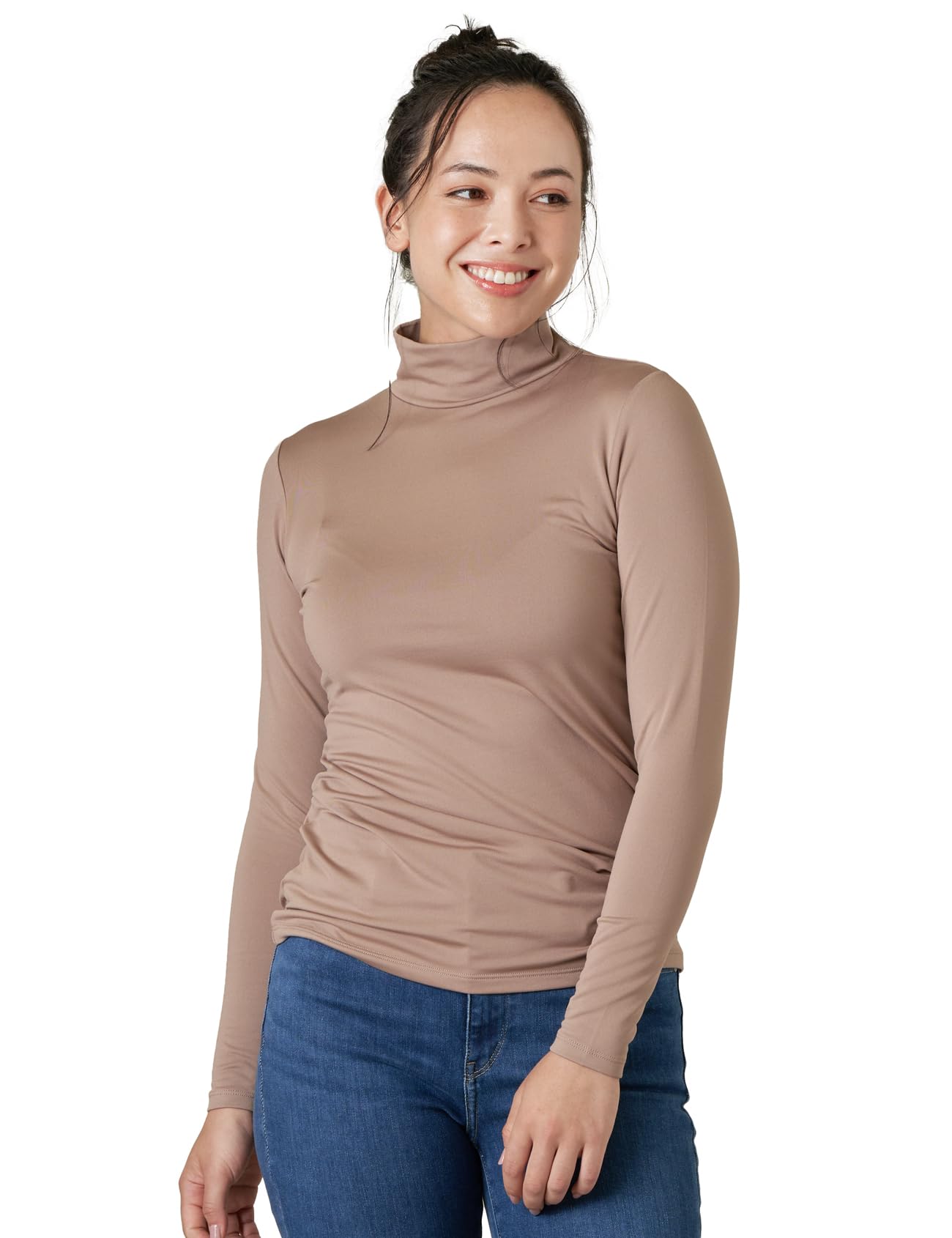 LAPASA Donna Maglia Termica Collo a Lupetto L87 L89 - Abbigliamento Termico Traspirante a Maniche Lunghe Fodera in Pile Strato Base