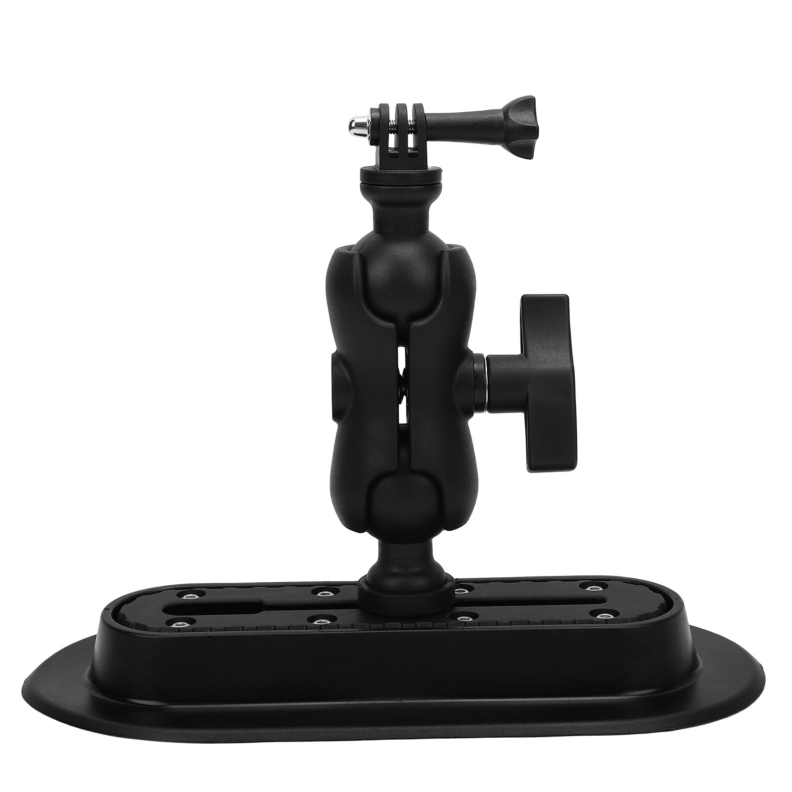 doorslay Sports Camera Mount For Kayaking 360 Degree Adjustable Kayak Surfboard Camera Mount Stand with Dual Ball Head, Fast Detach for Various Kayaks