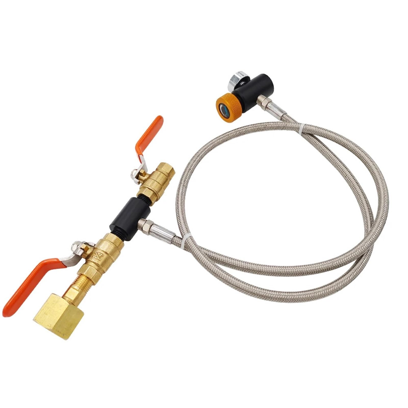CO2 napełnianie saturator wody sodowej do cylindra, kanister W21.8-14 CGA320, zbiornik na dwutlenek węgla (CGA320 36 cali BK spodnie )