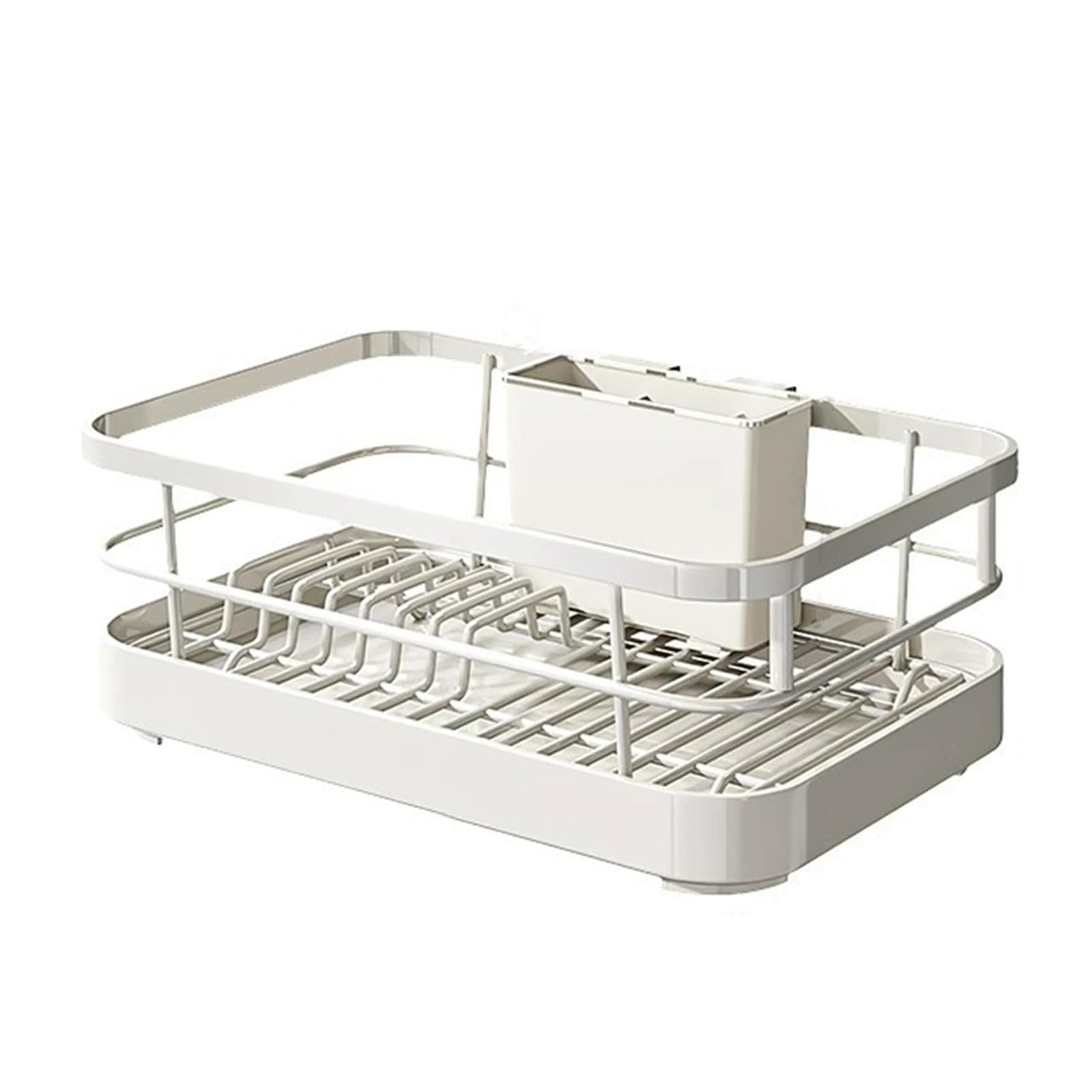 Tsophreniq Efficient Kitchen Organization with Adjustable Sink Rack Holds Plates and Utensils with Elegant Designs Metal Home Storage Solution