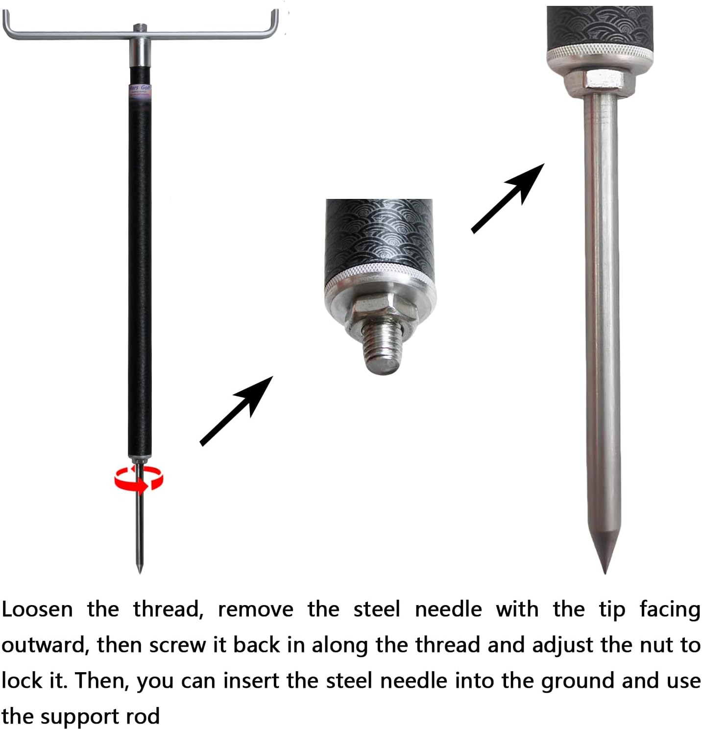 Bag Stand Attachment, Lightweight Updated Attachable Stand for Golf Bag, Assembly is Completed in About 35 Seconds. Stable and not Easy to Fall Off