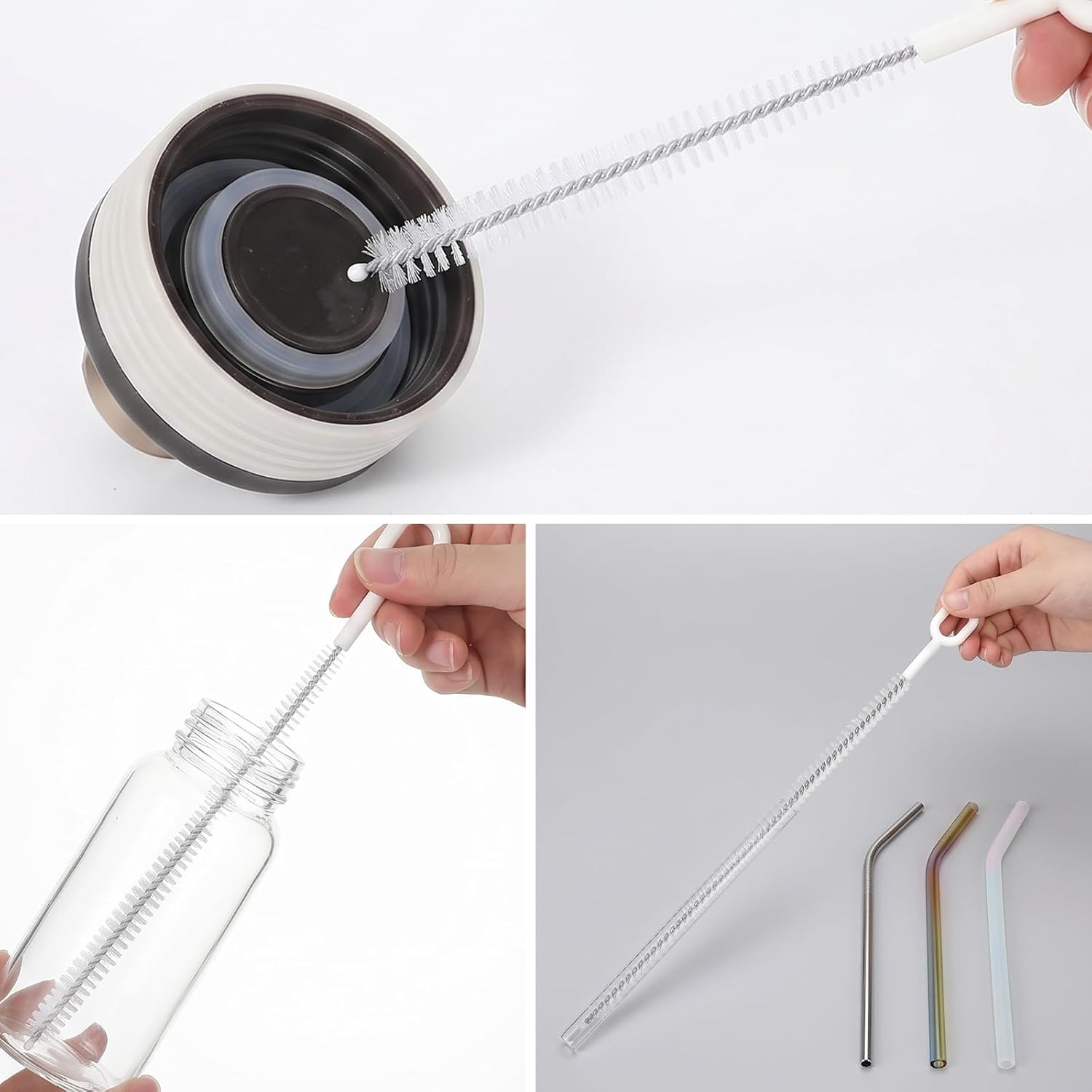 4 PCS Straw Cleaning Kit, Reusable Straw Brushes for Cleaning Straws image 3