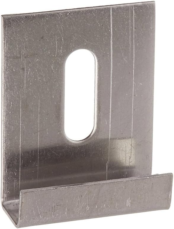 Prime-Line MP9254 Mirror Bottom "J" Hanger Clip, 1 In. Wide, Stainless Steel Construction (25 Pack)