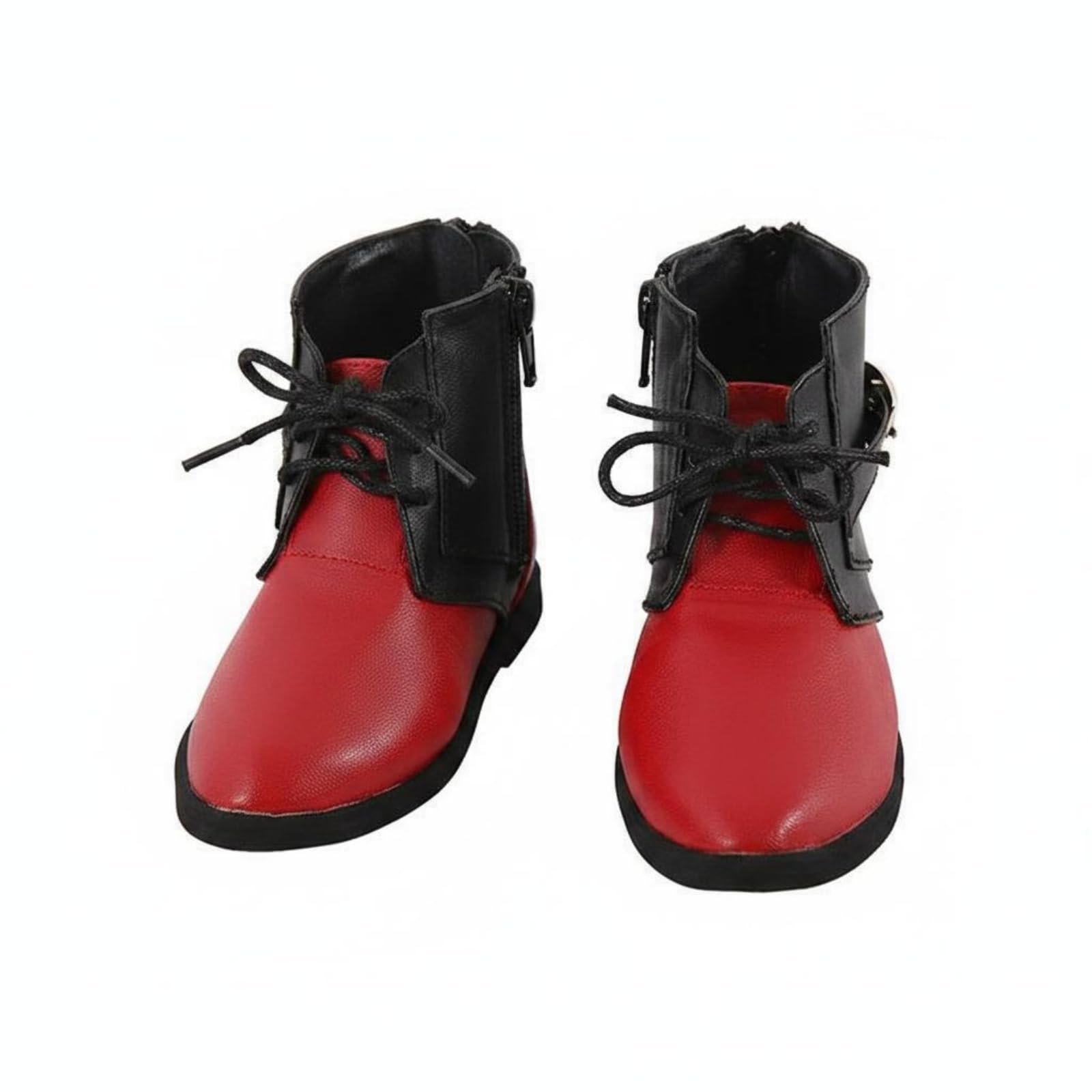 MERISHOPP 1/3 Doll Lace-up Boots Leather BJD Doll Boots Handmade, Red-image-6