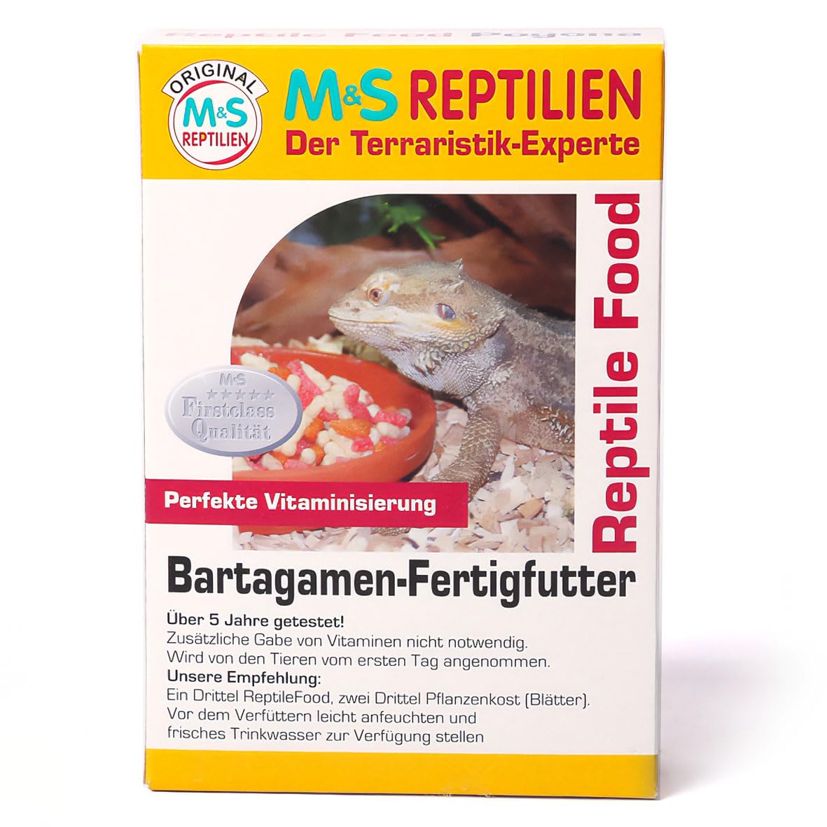 M&S Reptilien Reptile Food Pogona 1000 ml, Karton mit 12 Pack