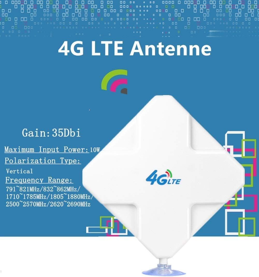 Andven 4G LTE Antenna TS9, 35dBi 3G/4G External Antenna with Dual TS9 Connector for Wireless Network Card WLAN Router - Image 4