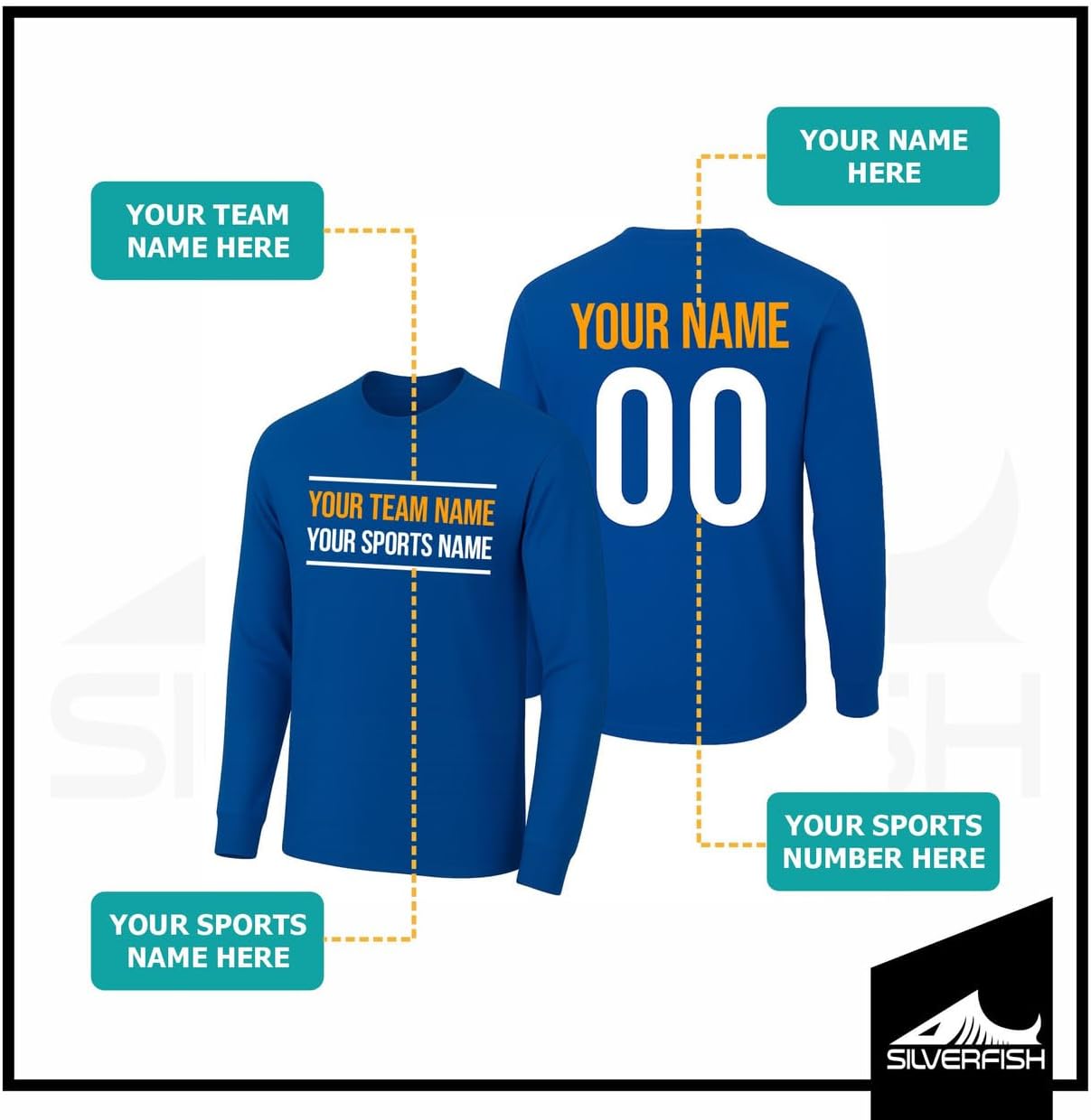 Custom Sports Warm Up T-Shirt | Customizable Shirts | Design Your Own Adult/Youth Athletic Shirt | Add Team Name & Number - Image 2