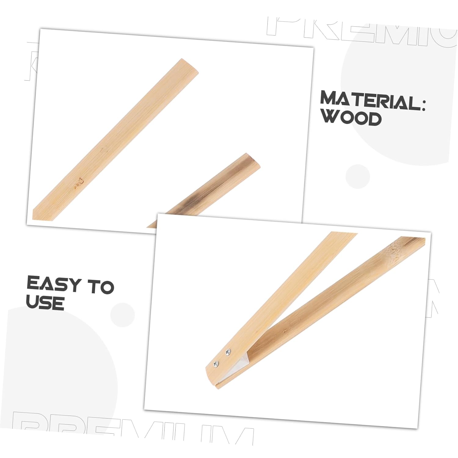 Bamboo Trash Picker Tool with Strong Grip for Households Yards